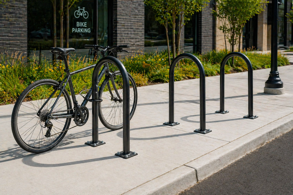 surface-mounted bike racks