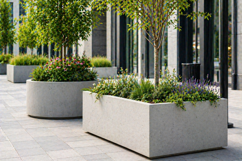 concrete planters