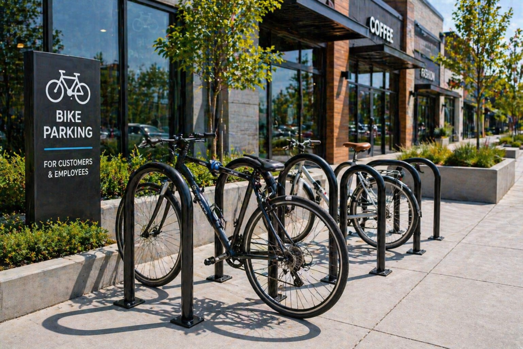 commercial area bike racks