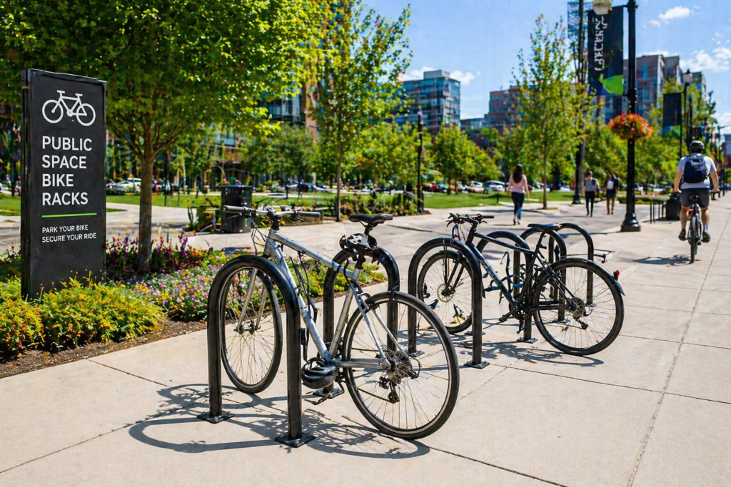 public space bike racks