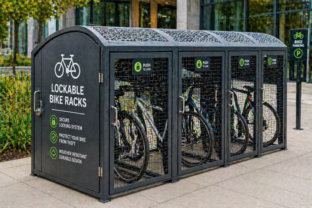 lockable bike racks