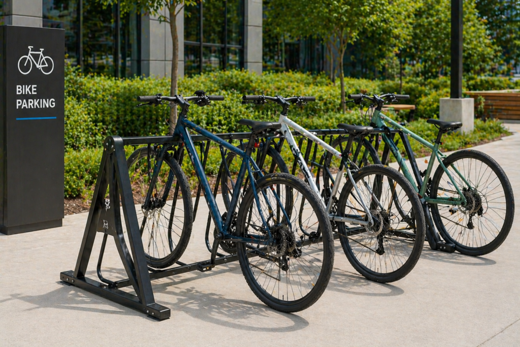 Freestanding bike racks