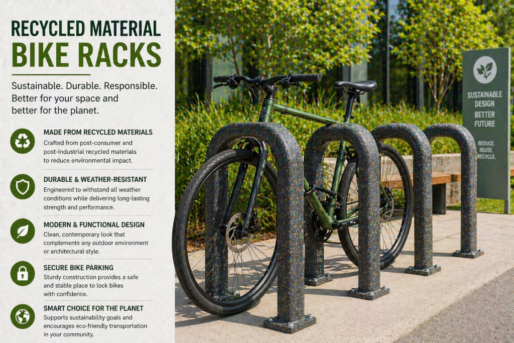 Recycled Material Bike Racks