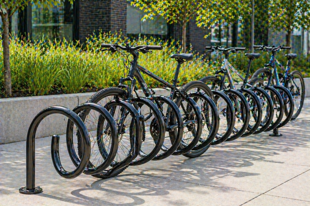 Spiral bike racks