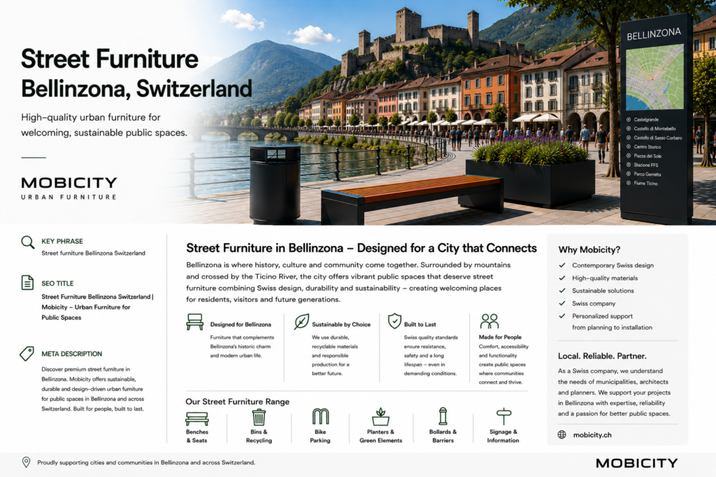 Street furniture Bellinzona