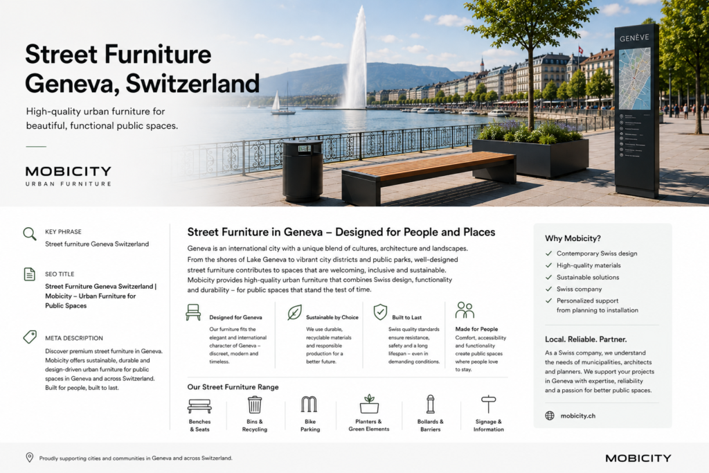 Street furniture Geneva