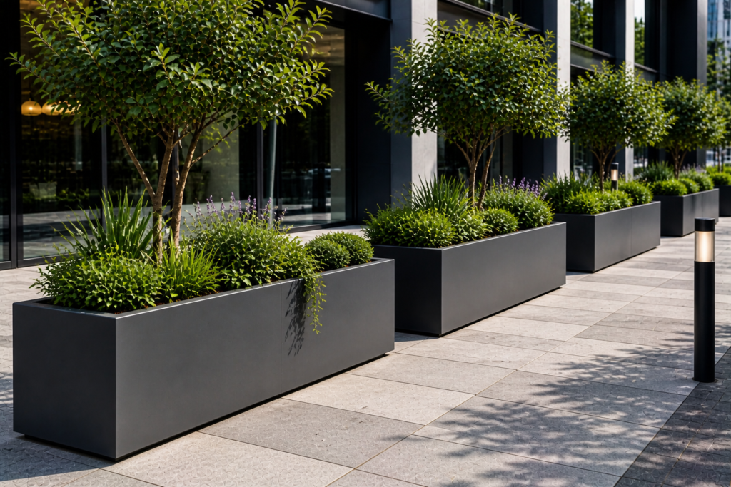 rectangular planters